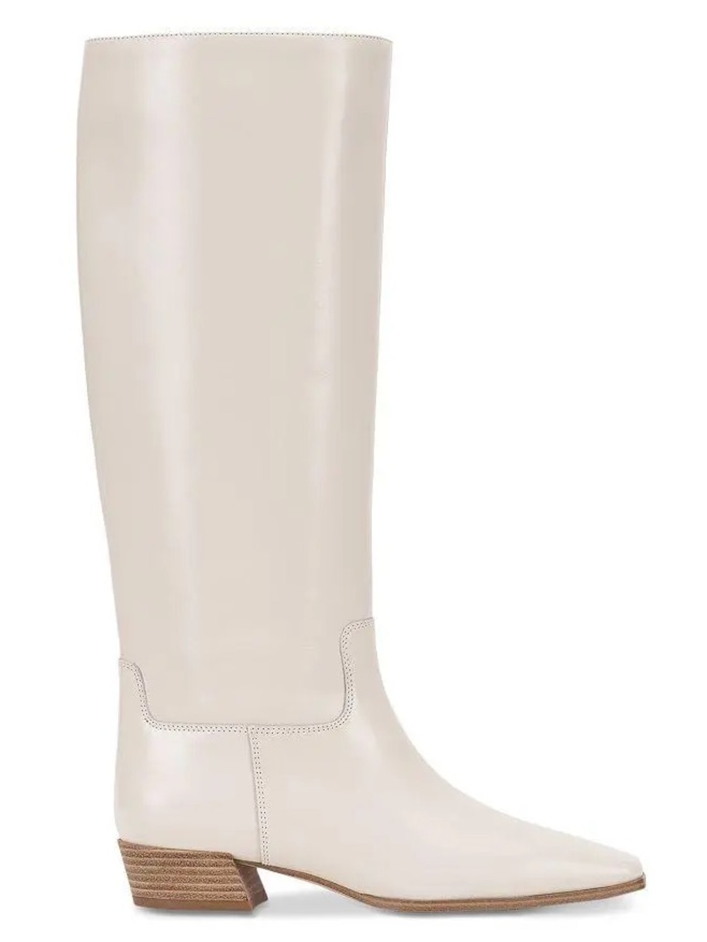Vince Camuto Women’s Tall Cream Leather Boots Sz 7 - Picture 2 of 10